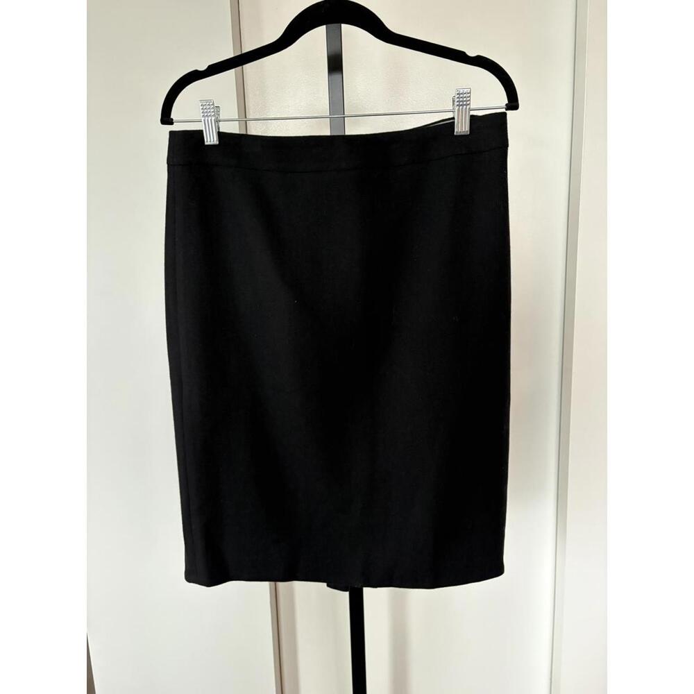 J Crew The Pencil Skirt Wool Black 8